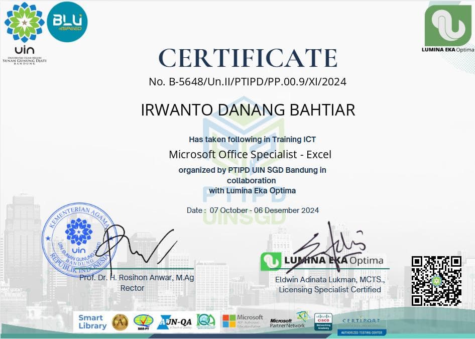 Office Specialist - Excel